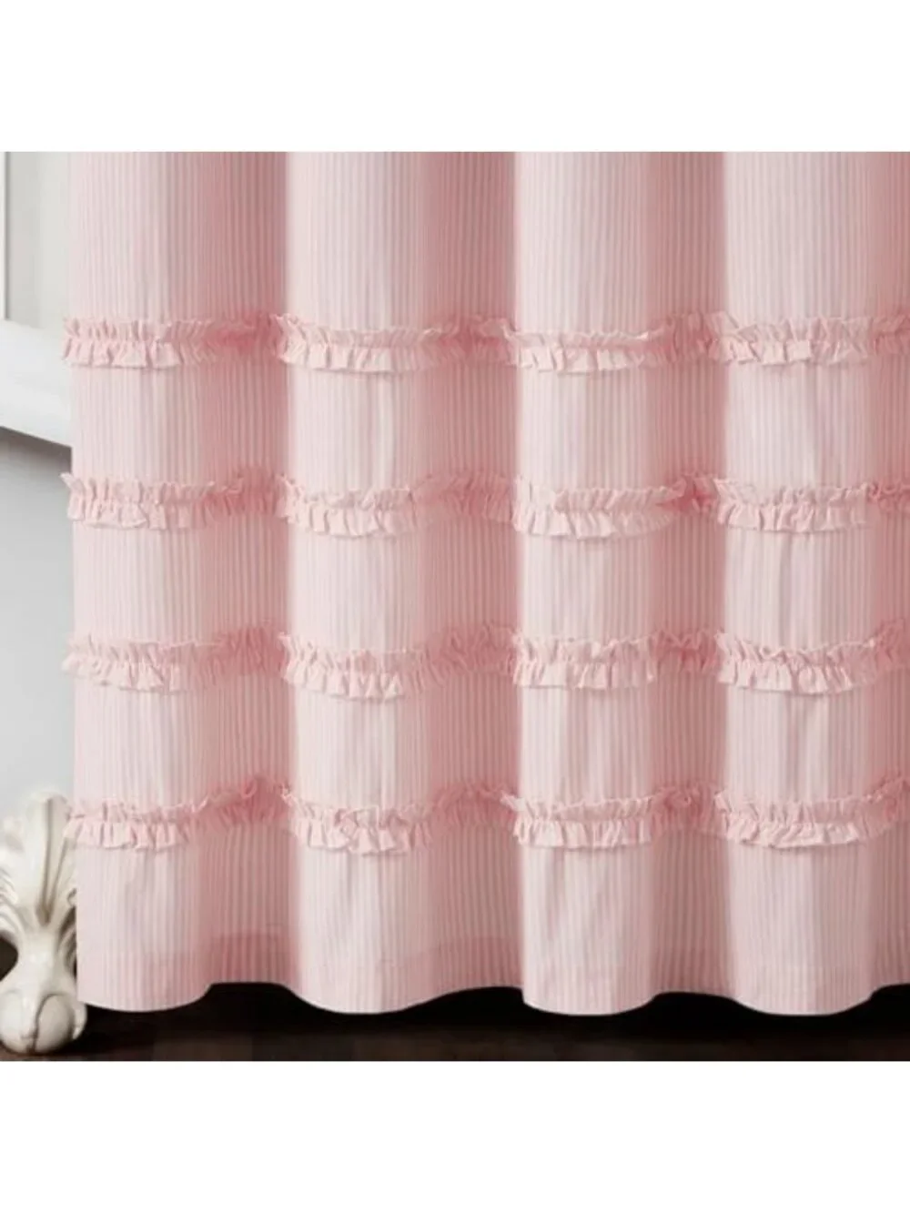 Vintage Stripe Yarn Dyed Cotton Shower Curtain, 72